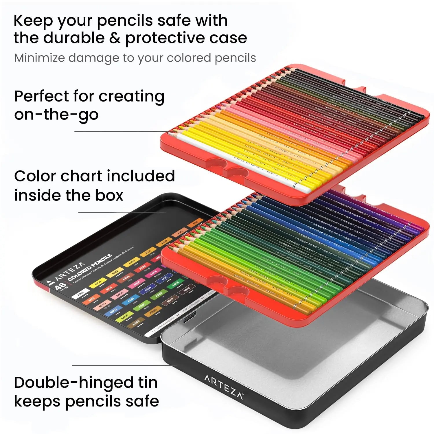Arteza Colored Pencils Expert Assorted Colors Set